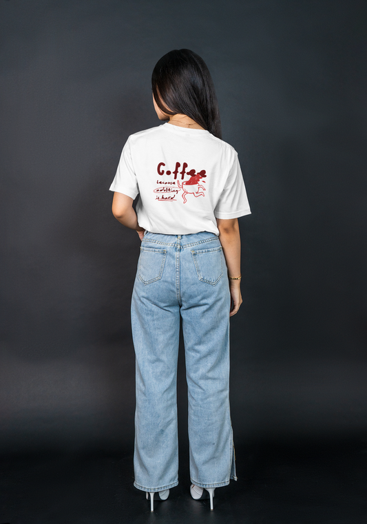 Coffee Because Adulting is Hard Oversized T-Shirt