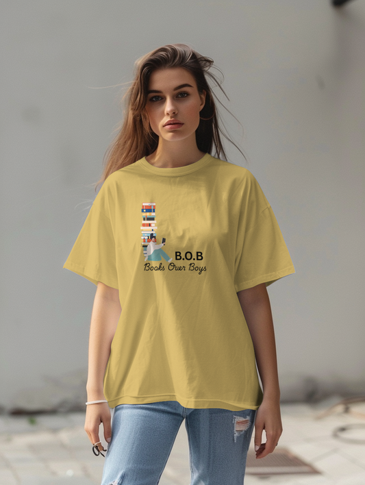 Books Over Boys Oversized T-Shirt