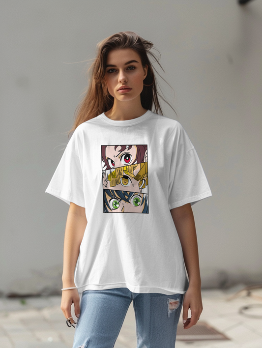 "Anime Muse" – Women’s Anime-Inspired Oversized Tee